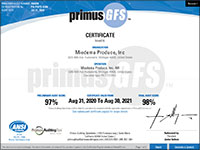 Processing Certificate