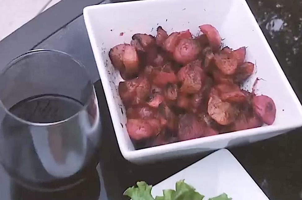 Cast Iron Radishes, Grilled Radishes, Radishes on the Grill